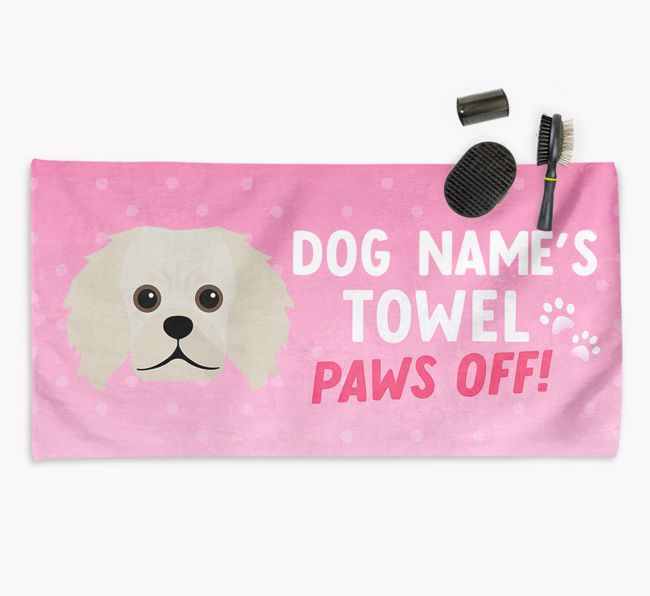 'Paws Off' Dog Towel for your {breedCommonName}